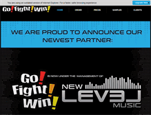 Tablet Screenshot of gofightwinmusic.com